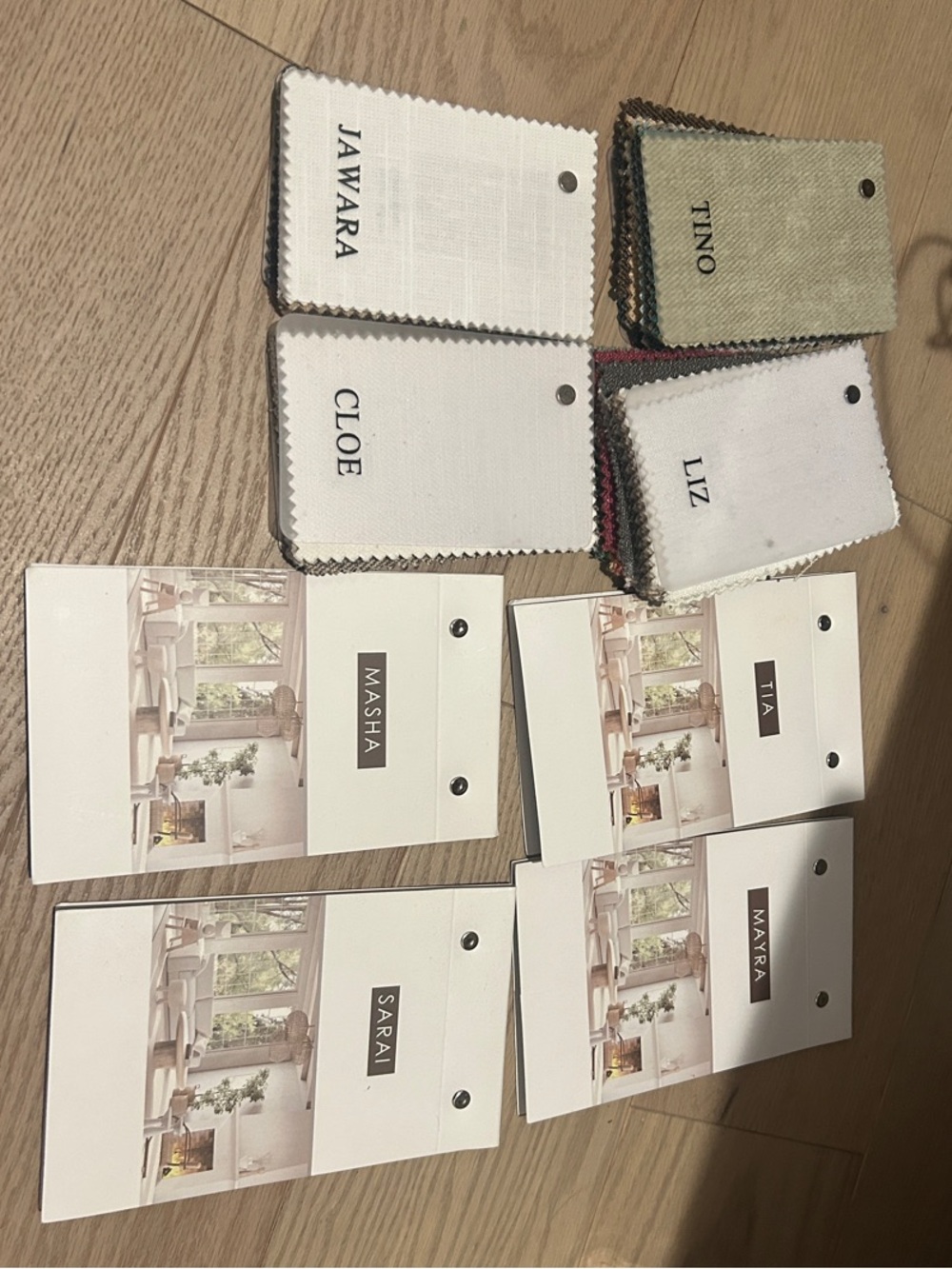 Two Pages Curtains Swatch books
